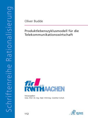 cover image of Produktlebenszyklusmodell für die Telekommunikationswirtschaft